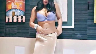 Indian babe purple bra tease hardcore sex