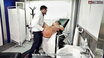 Gynecologist seduces ebony MILF patient hardcore sex