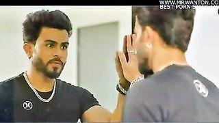 Bearded desi hunk mirror affair full scene