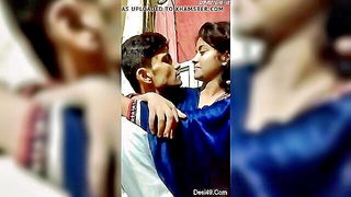 Desi Indian couple passionate kiss full scene