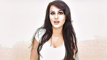 Hyderabad escort deep cleavage tease full scene