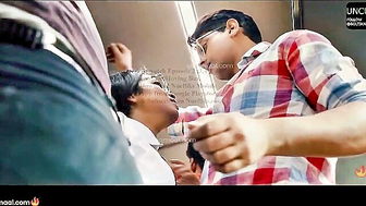 Desi bus blowjob with MILF porn video