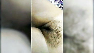 Hairy ass closeup creampie sex video