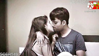 Desi neighbor passionate kissing foreplay uncut sex video