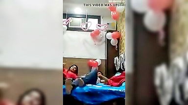 Indian birthday bed tease explicit porn