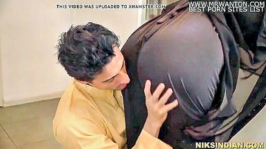 Burka teen sucks stepbrother sex video