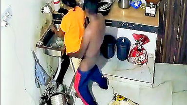 Indian couple kitchen anal full scene