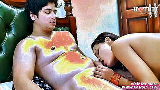 Busty Indian cheating wife blowjob porn movie