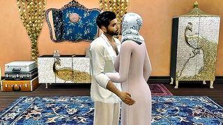 Arab wife pink hijab cuckold sex video