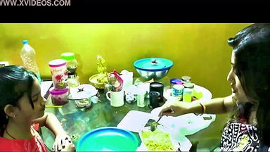 Indian MILF kitchen tease cheating xxx video