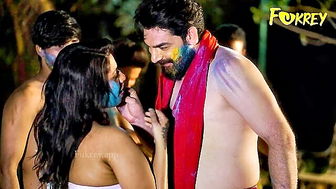 Desi bhabhi Holi seduction uncut sex video