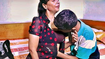 Desi MILF seduces teen boy explicit porn