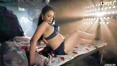 Ullu babe in black lingerie hardcore sex