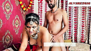 Curvy Indian bride doggy style explicit porn