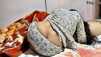Desi mom floral pajama tease porn clip