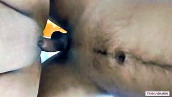 Tannu Bhabhi closeup hairy pussy uncut sex video
