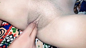 Hairy stepsister pussy closeup full scene