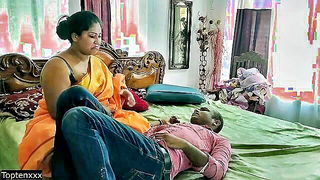 Curvy Indian aunty saree tease hardcore sex