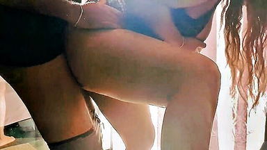 Desi housewife doggy with young guy uncut sex video