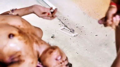 Upside-down desi couple chocolate shower sex full scene