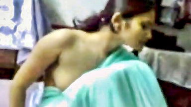 Indian saree seduction topless tease uncut sex video
