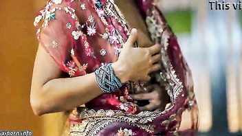 Resmi Nair topless lehenga tease porn video