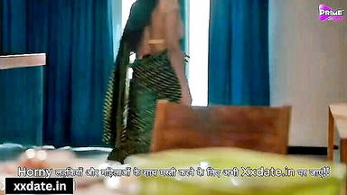 Desi bahu topless saree tease porn movie