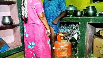 Desi village aunty kitchen doggy sex video