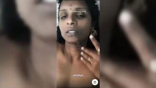 Busty Tamil akka topless selfie full scene