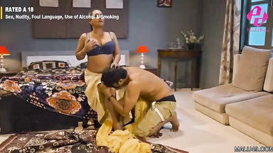 Pregnant Indian MILF teased bedroom porn video