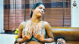 Indian nurse teases with big tits explicit porn