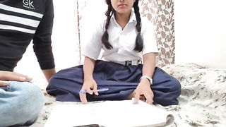 Indian schoolgirl with tuition master explicit porn