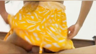 Indian teen yellow skirt doggy porn clip