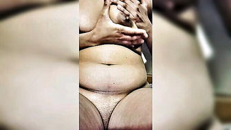 Indian BBW solo boob tease porn clip