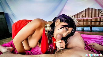 Indian queen cosplay deepthroat full scene