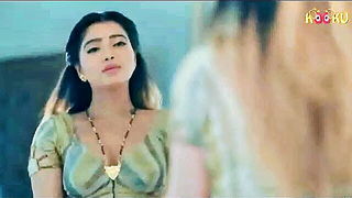 Indian beauty in green saree uncut sex video