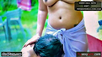 Curvy Indian housewife topless tease xxx video