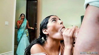 Indian bombshell deepthroat blowjob full scene