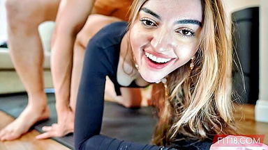 Julia James POV doggy cumshot porn video
