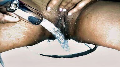 Indian girlfriend shower pussy closeup sex video
