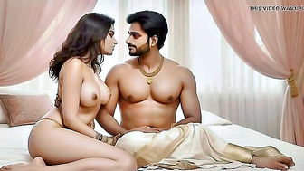 Busty Indian wife suhagrat night porn clip
