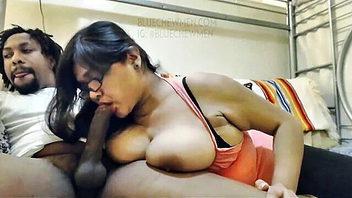 Busty Indian deepthroats BBC porn movie