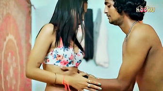 Pregnant Indian babe floral bra kiss porn clip