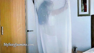 Jasmine sheer shower striptease xxx video