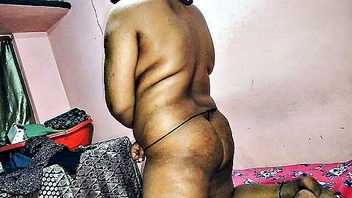 Mst Srite bends over in thong sex video