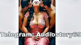 Blindfolded Desi bhabhi threesome full scene