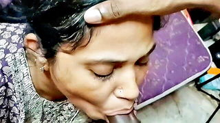 Indian desi deepthroat closeup uncut sex video