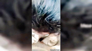 Desi girlfriend chocolate blowjob closeup sex video