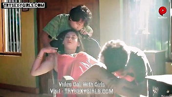 Indian bhabhi threesome on chair sex video