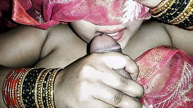 Indian bhabhi red sari blowjob full scene